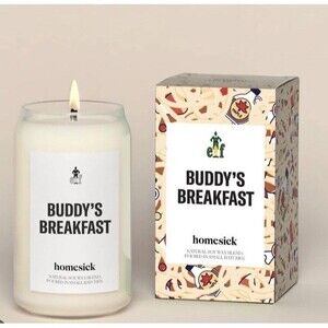 Homesick Buddy’s Breakfast Candle Special Christmas Holiday Buddy The Elf Unused